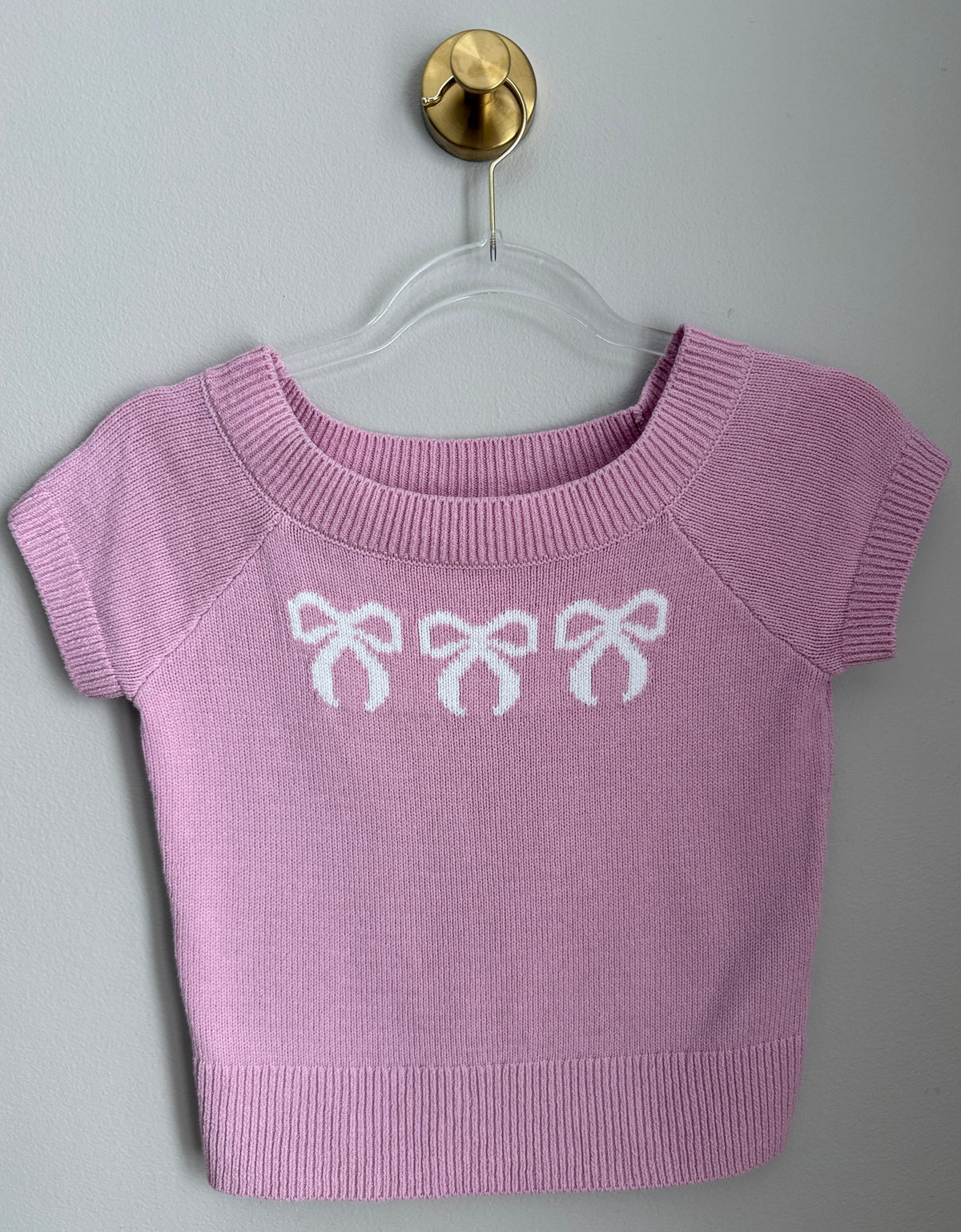 Seller #156_Abercrombie Kids SS off shoulder bow sweater size 11/12