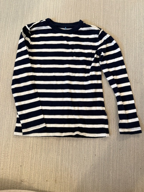 Seller #97 Crewcuts Boy's Long Sleeve T-Shirt Navy and White Striped Size 6-8