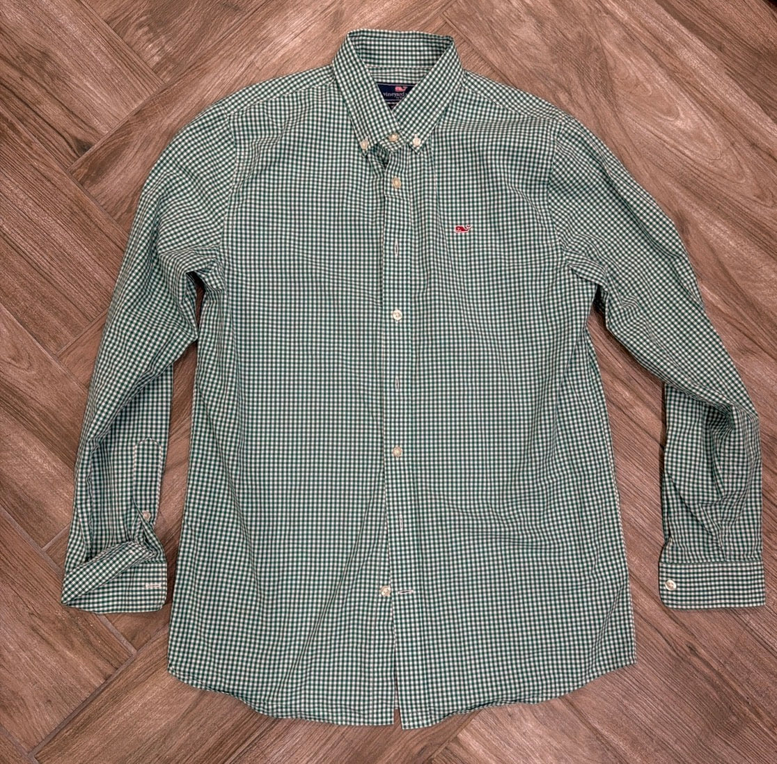 #198 Boys extra Large Vineyard Vine button down