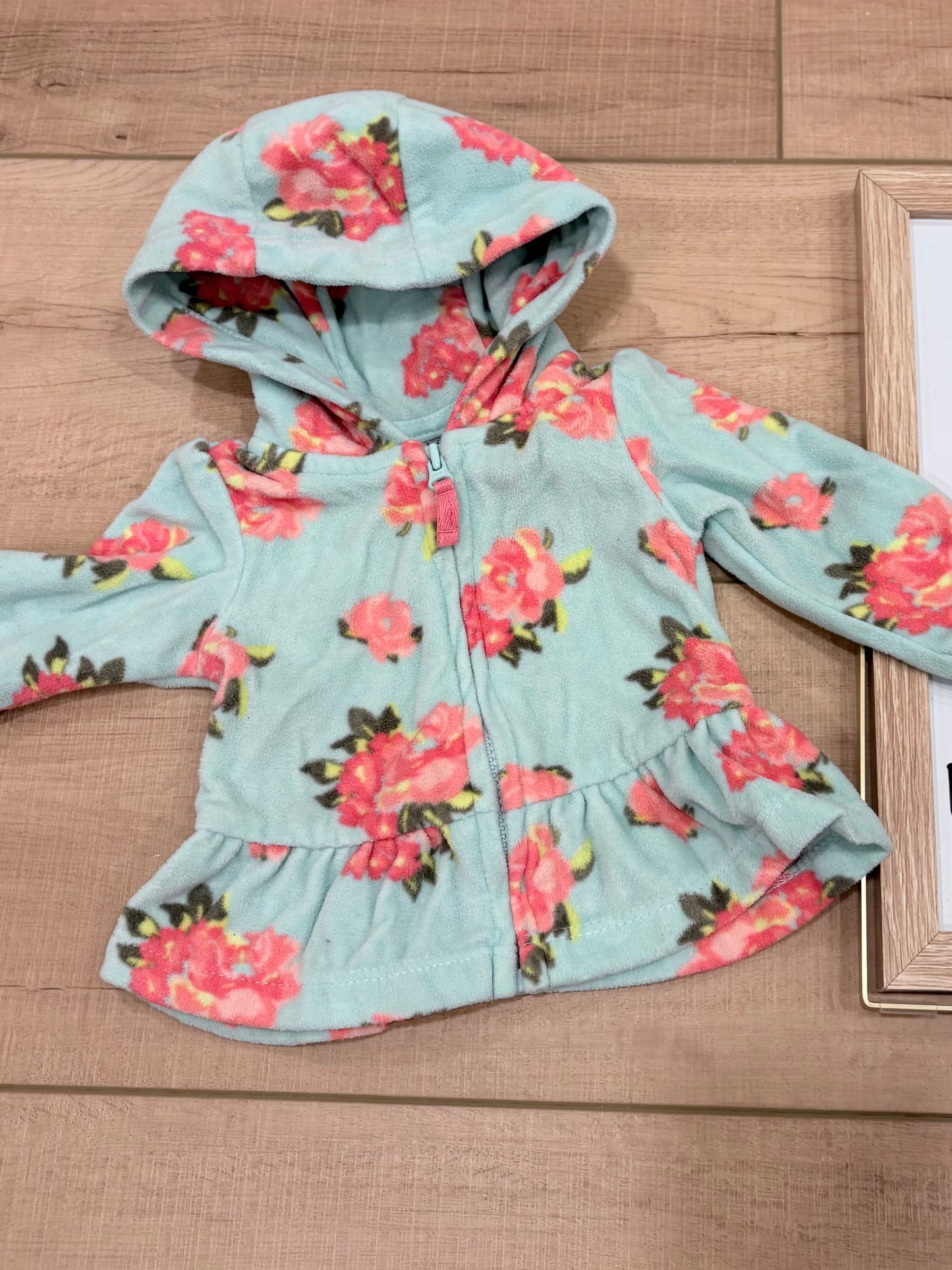 #37 NB Child of Mine by Carter's Floral Fleece Jacket