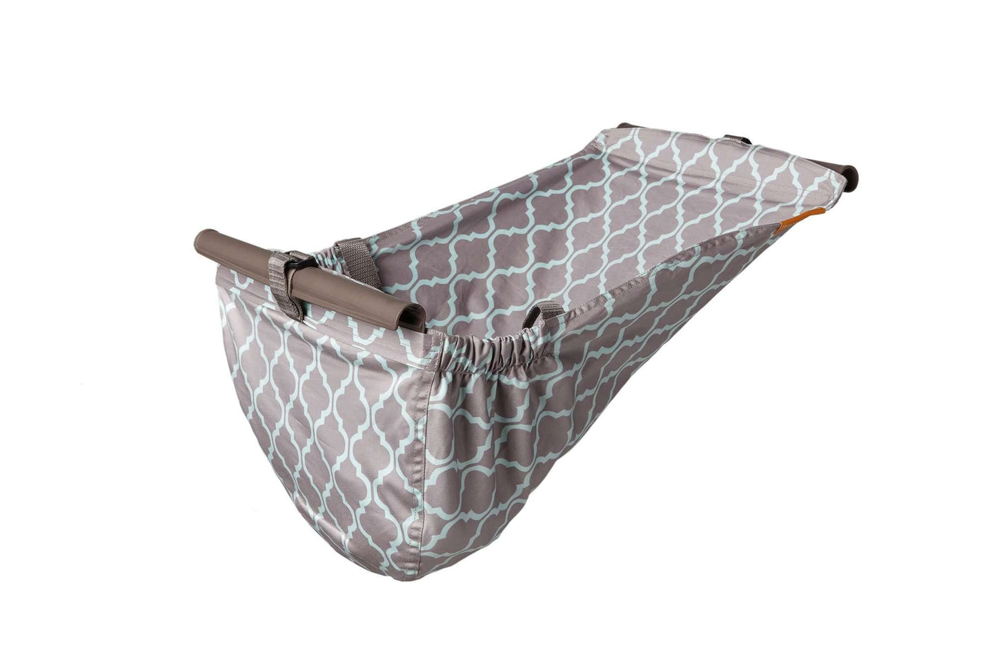 #132 - REDUCED - Binxy Baby: Shopping Cart Hammock, Grey/Aqua - NEW