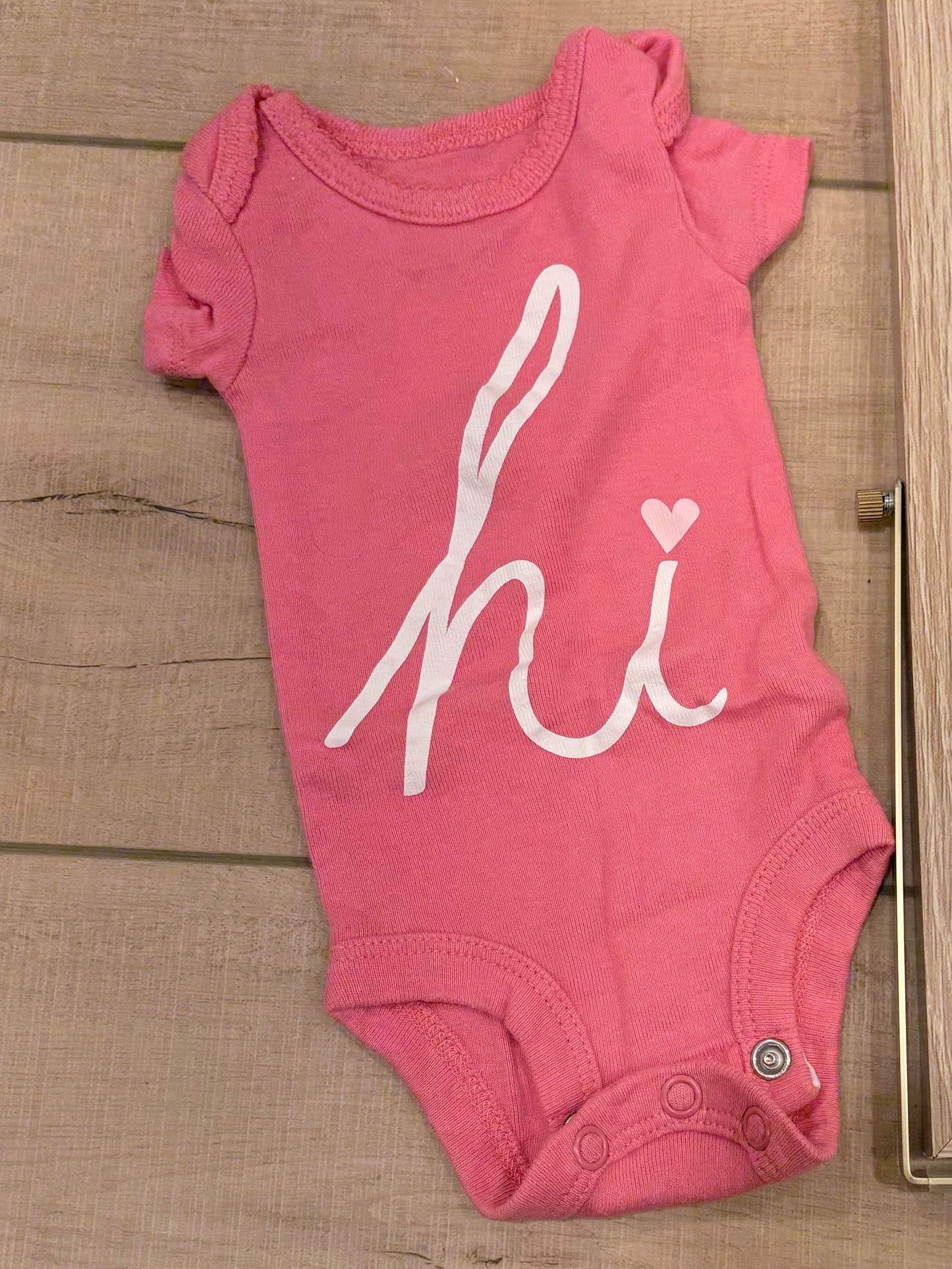 #37 Preemie Girls Carter's Hi Onesie