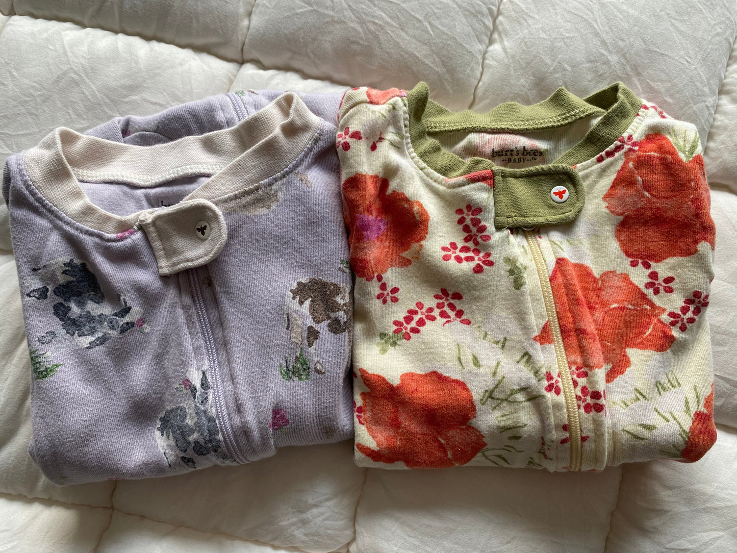Seller 64 Burt's Bees girls 24 mo set of 2 pajamas
