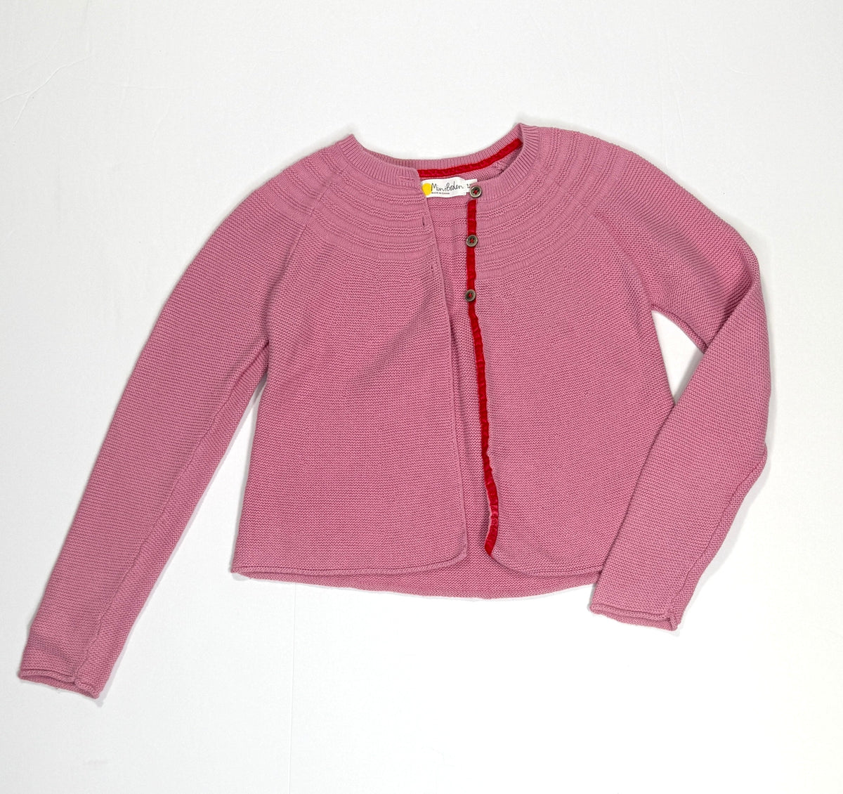 155 Girls Mini Boden Size 9-10Y Pink Cardigan