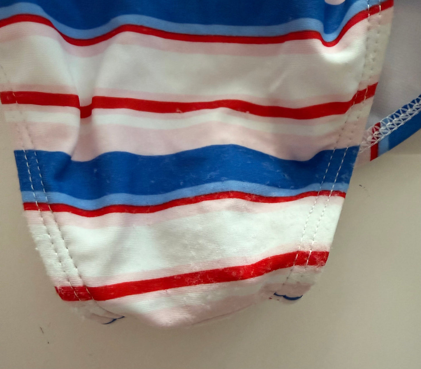 *reduced* #117, Girls 2T, Janie and Jack red, white, and blue bikini, GUC
