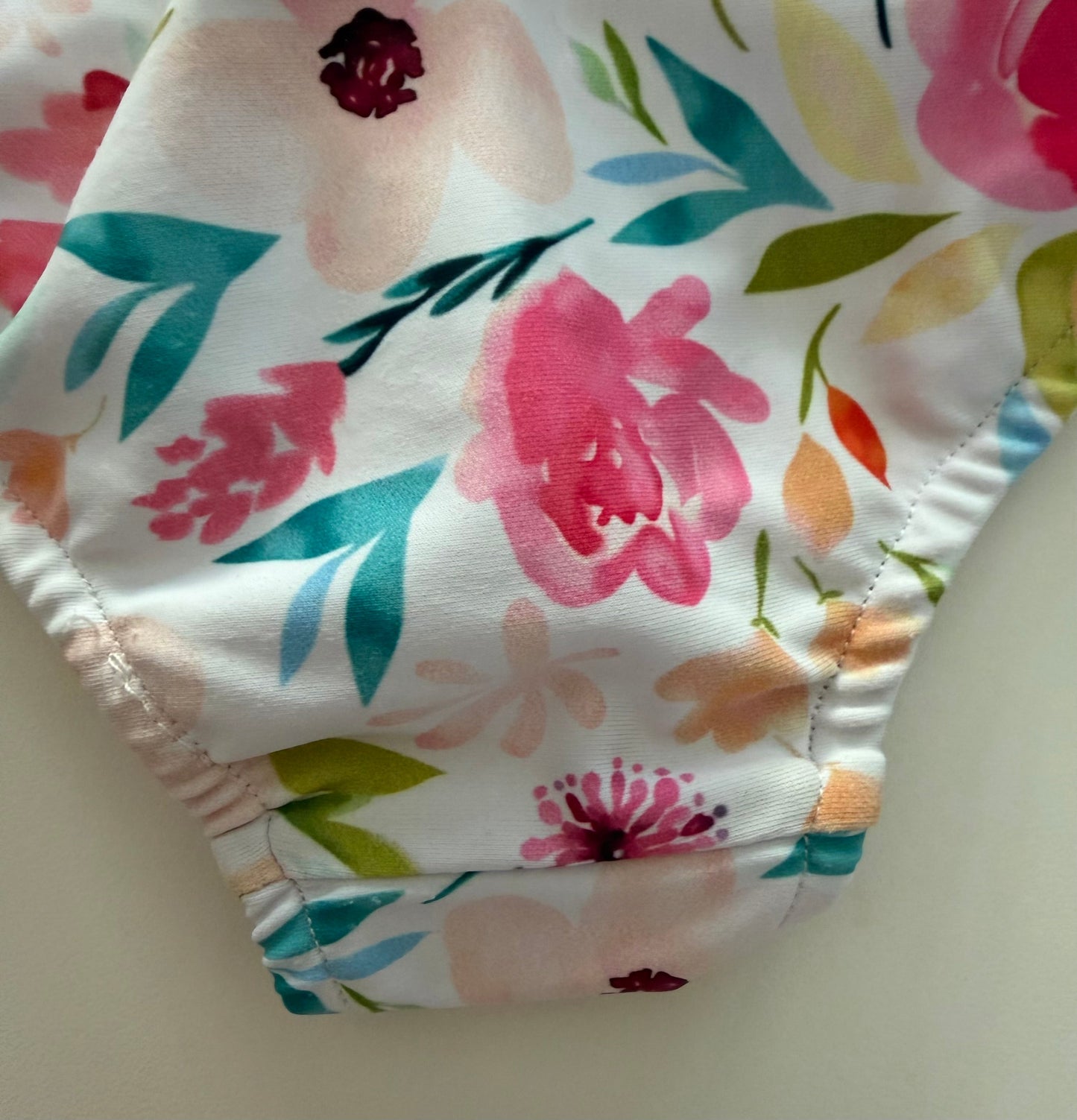 *reduced* #117, Girls 4T, Tessa’s Trunk Boutique floral swimsuit, VGUC