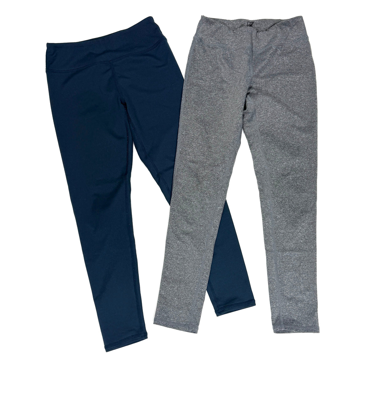 155 Girls Size M Z by Zelle Athletic Legging Bundle Blue and Gray