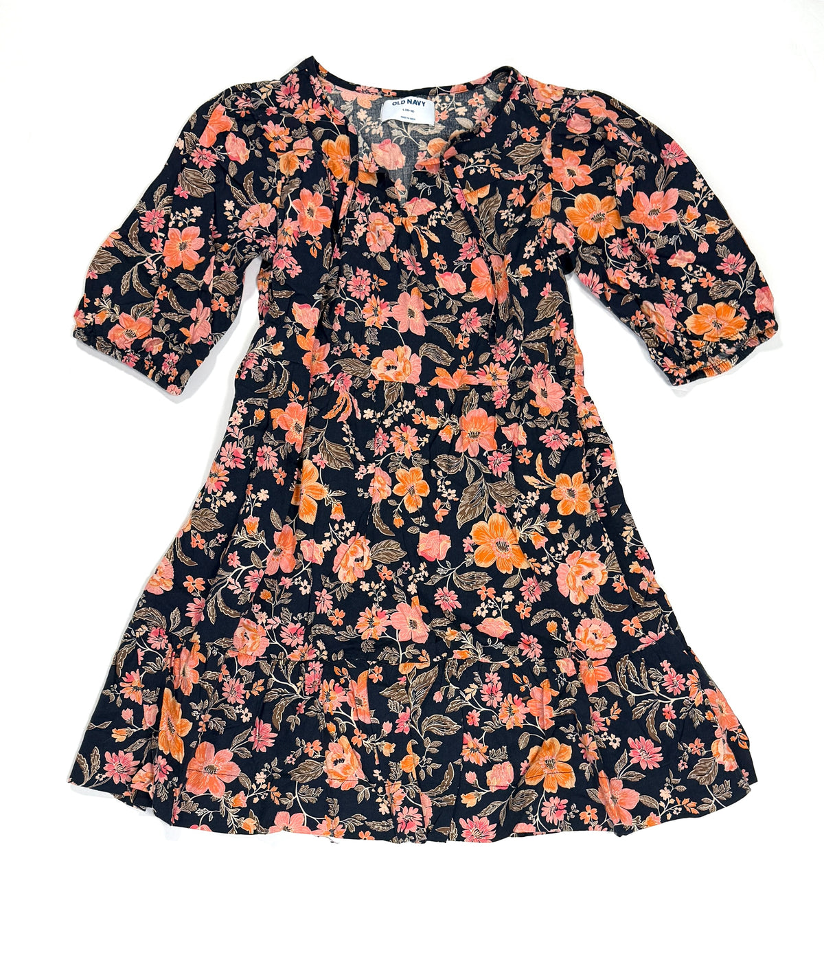 155 Girls Old Navy Floral Dress size L EUC