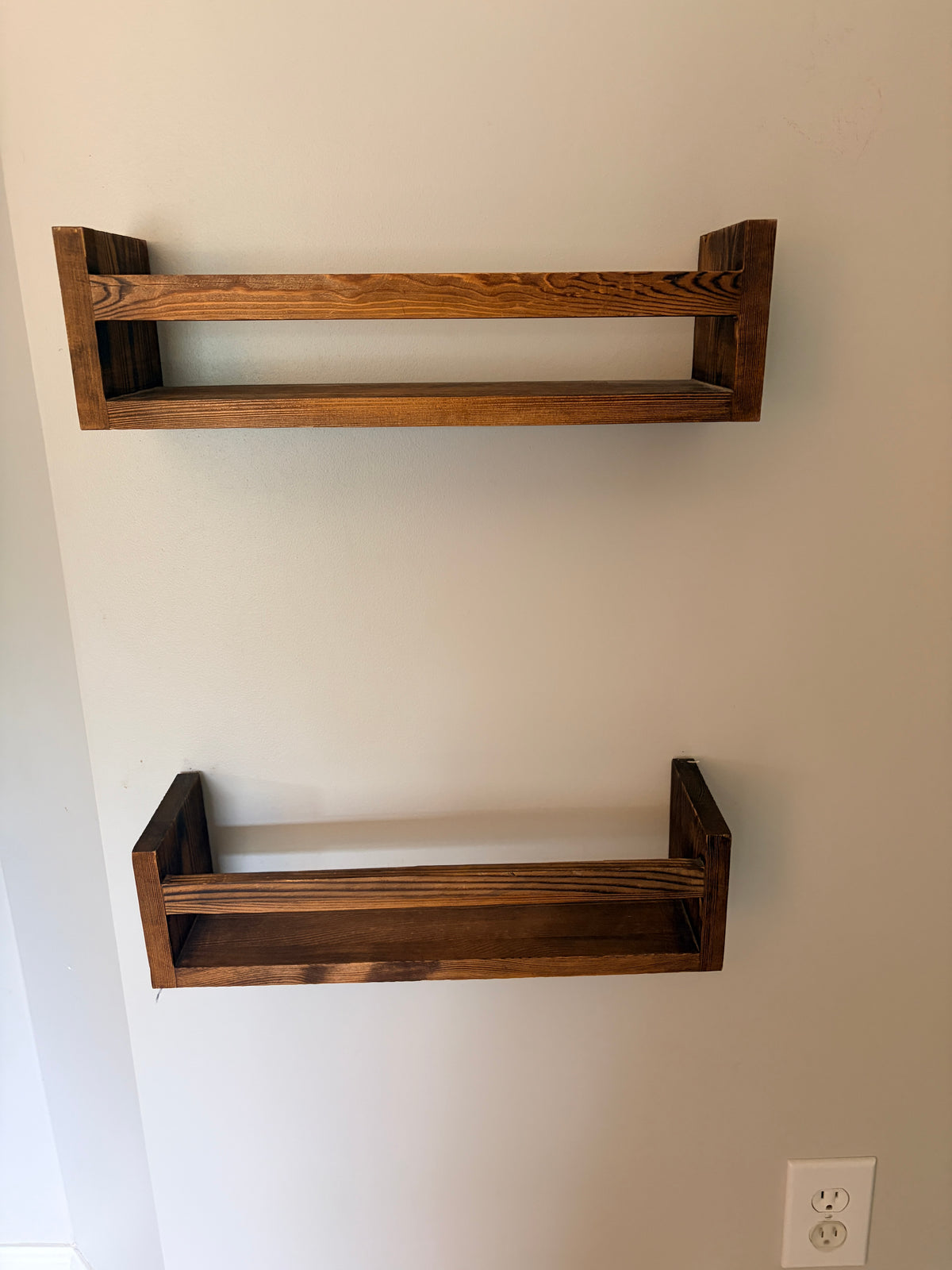 #35 wooden floating shelves