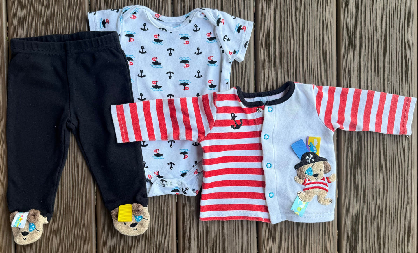 #28 REDUCED Taggies Boys Pirate Set Size 3m