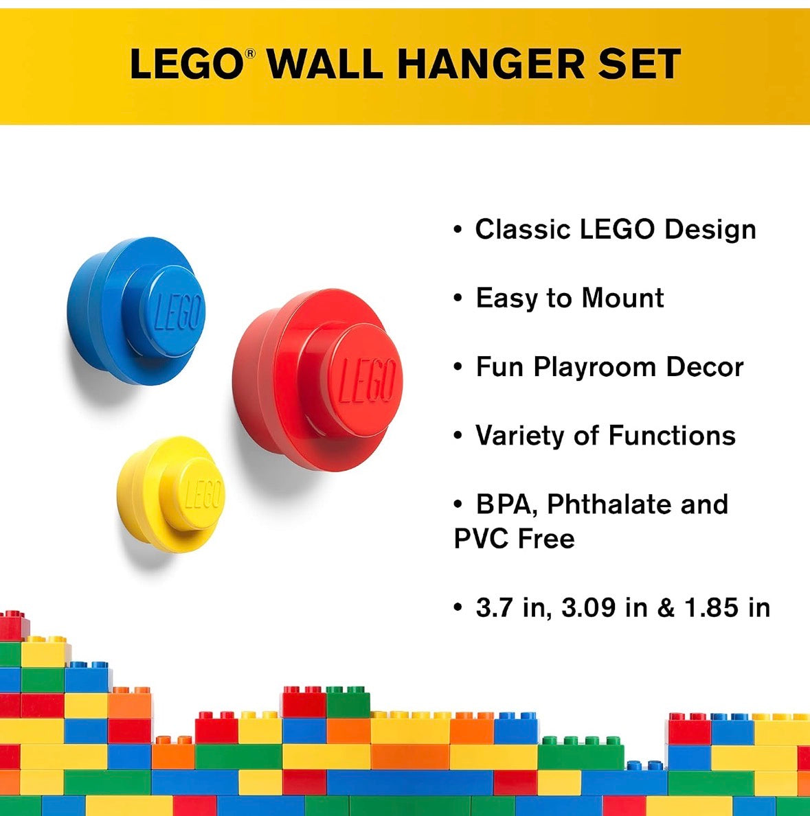 #116 Lego wall hanger set