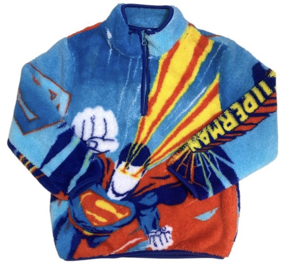 #171 Boy’s Size 6/7 Fuzzy Superman Fleece- NWT