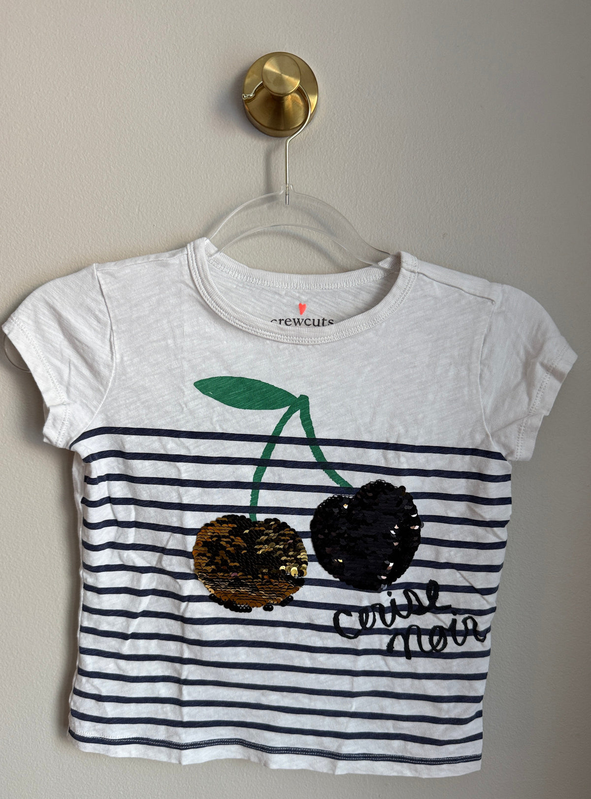 Seller #156_Crewcuts Flippy Sequin SS Graphic Tee Girls size M 8-9