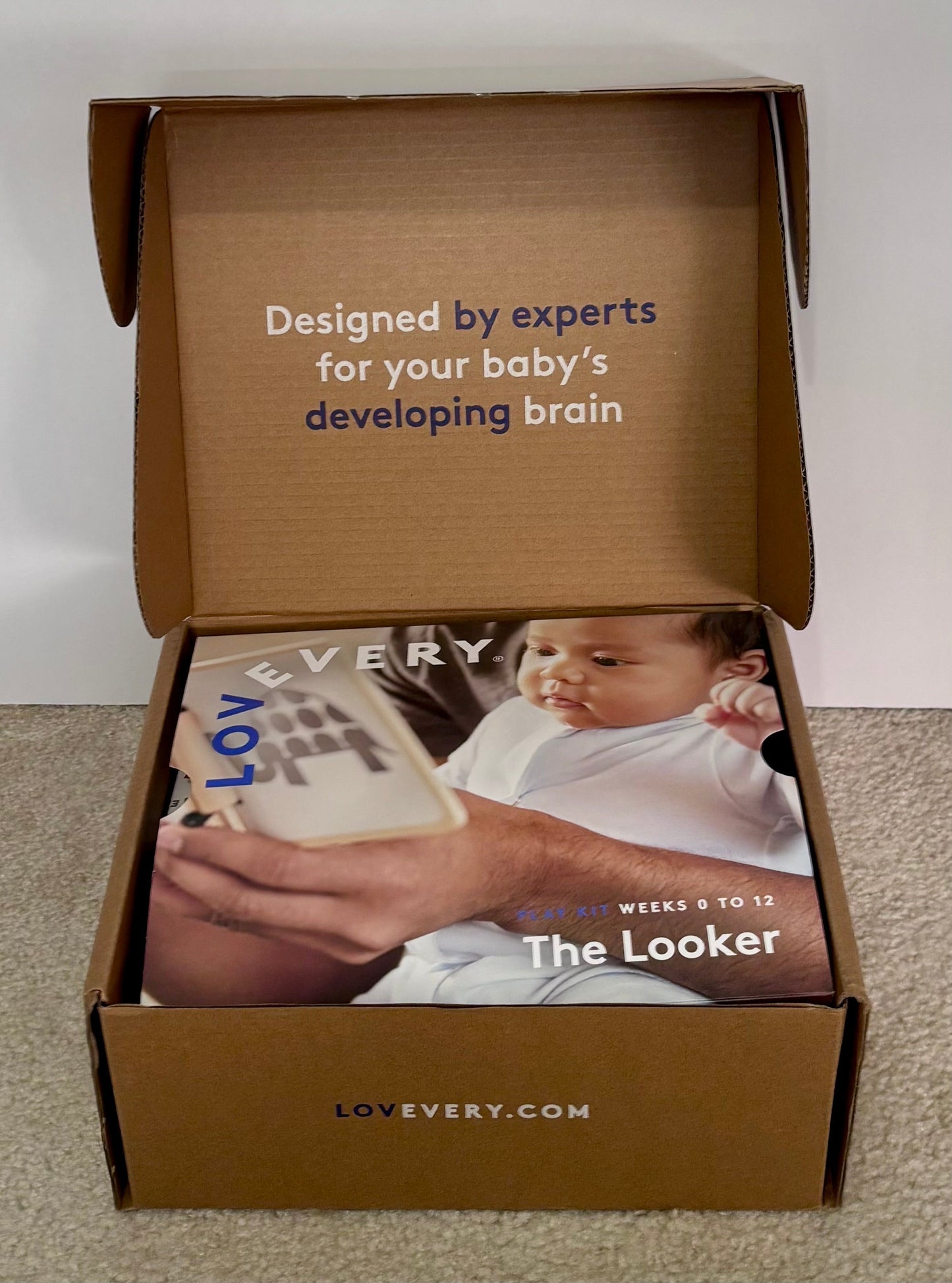 #132 - REDUCED - Bundle of Complete Lovevery: 0-12wk “The Looker” Play Kit + Extra Books, Wall Decals & Parent Gift Mug - SEE ADDITIONAL PHOTOS FOR ALL ITEMS INCLUDED