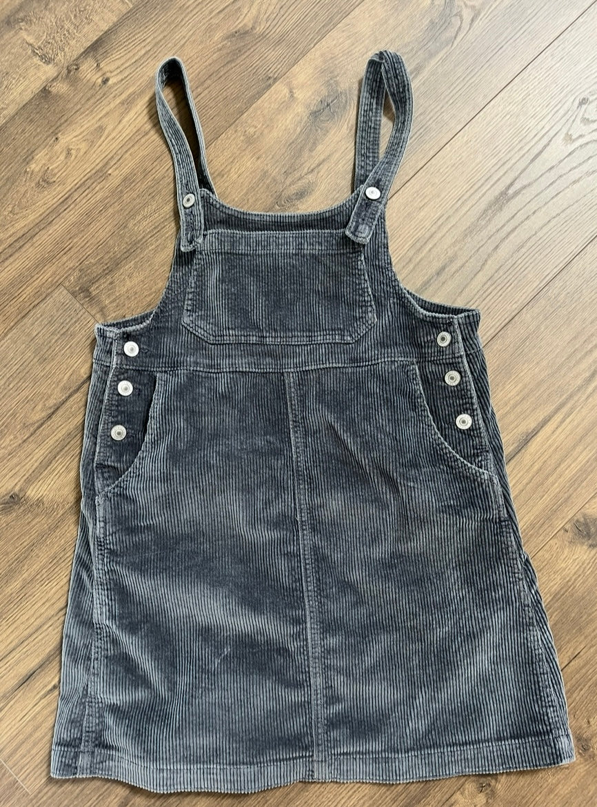 137 American Eagle grey corduroy overall skirt size XS BNWOT