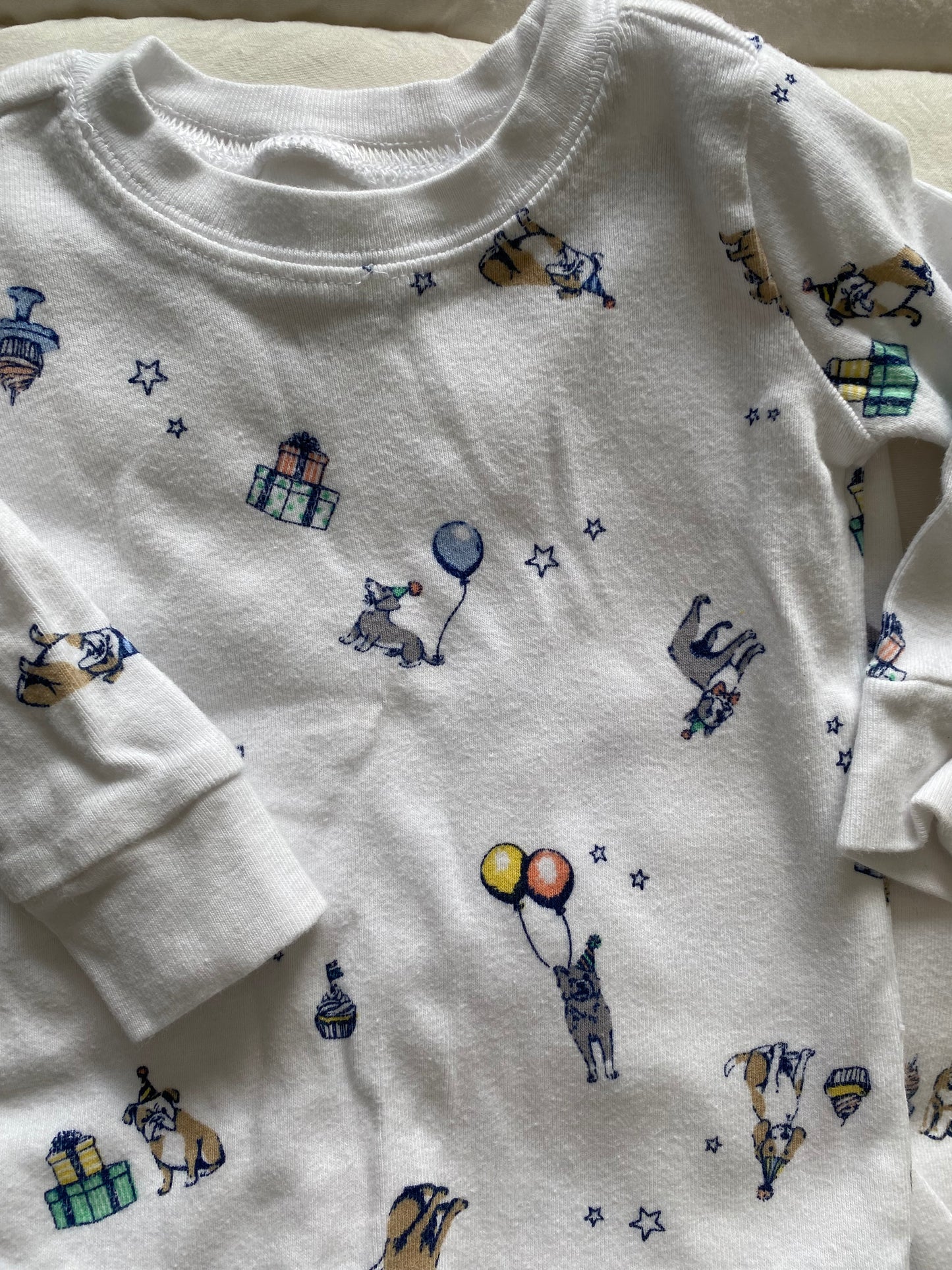 Seller 64 Janie and Jack GN 6-12 mo birthday dog pajamas