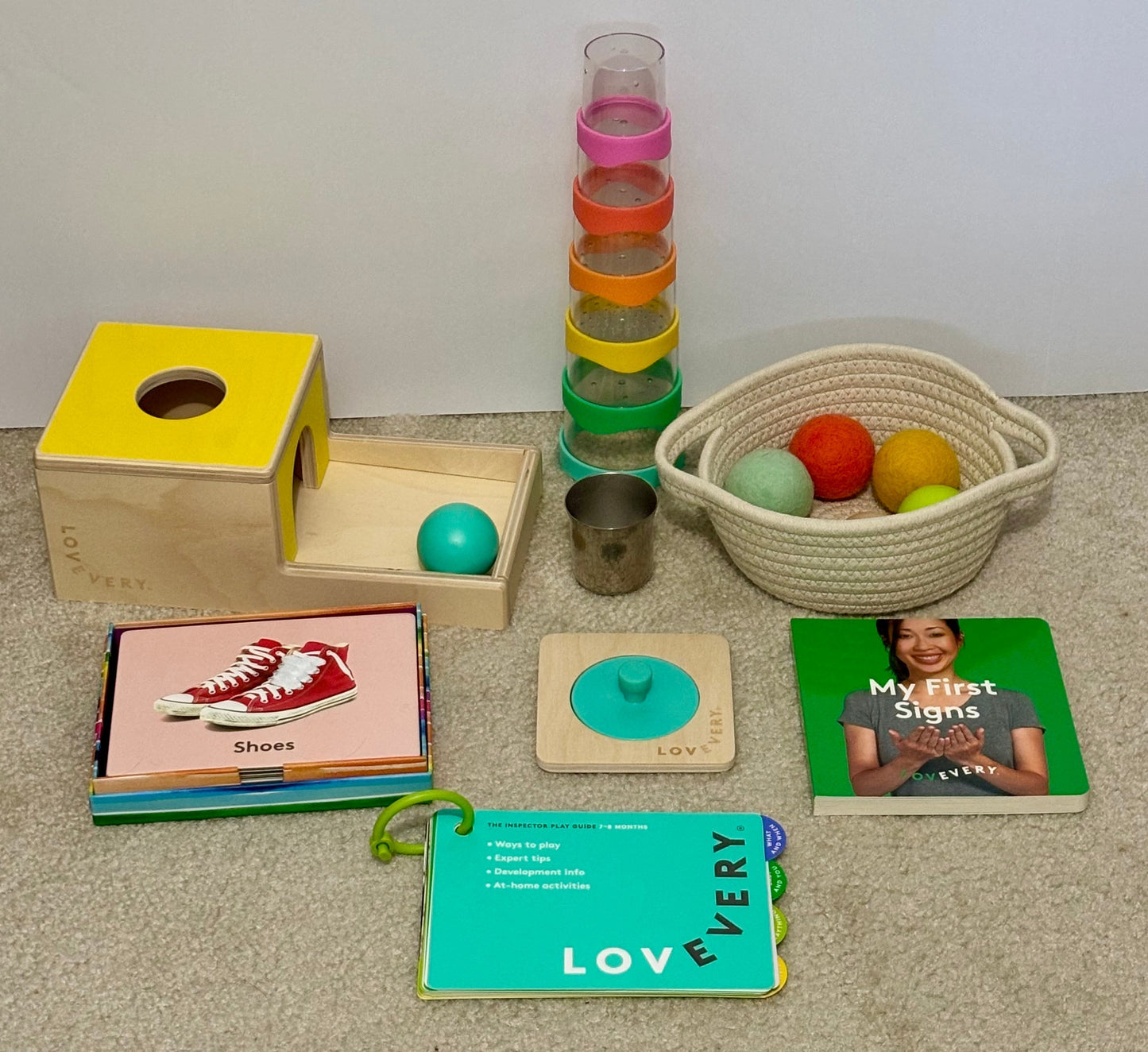 #132 - REDUCED - Complete Lovevery: 7-8M “The Inspector” Play Kit + Book Bundle- SEE ADDITIONAL PHOTOS FOR ALL ITEMS INCLUDED