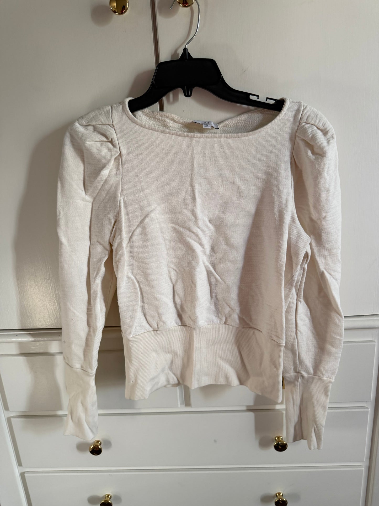 *reduced* #117, Women’s M, AG cream puff sleeve top, VGUC