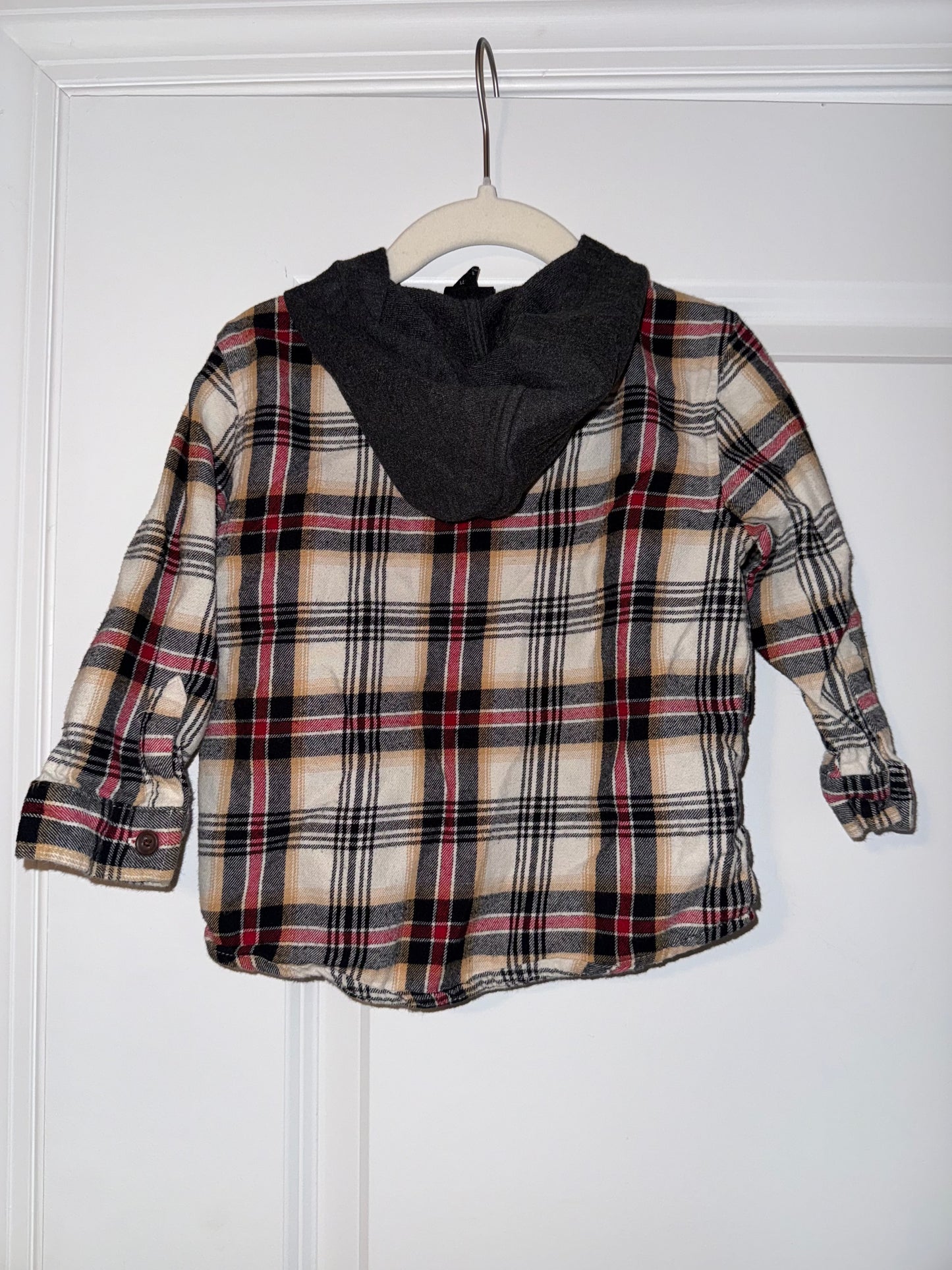 Seller 106: 2T Art Class Thin Hooded "Flannel" Shirt