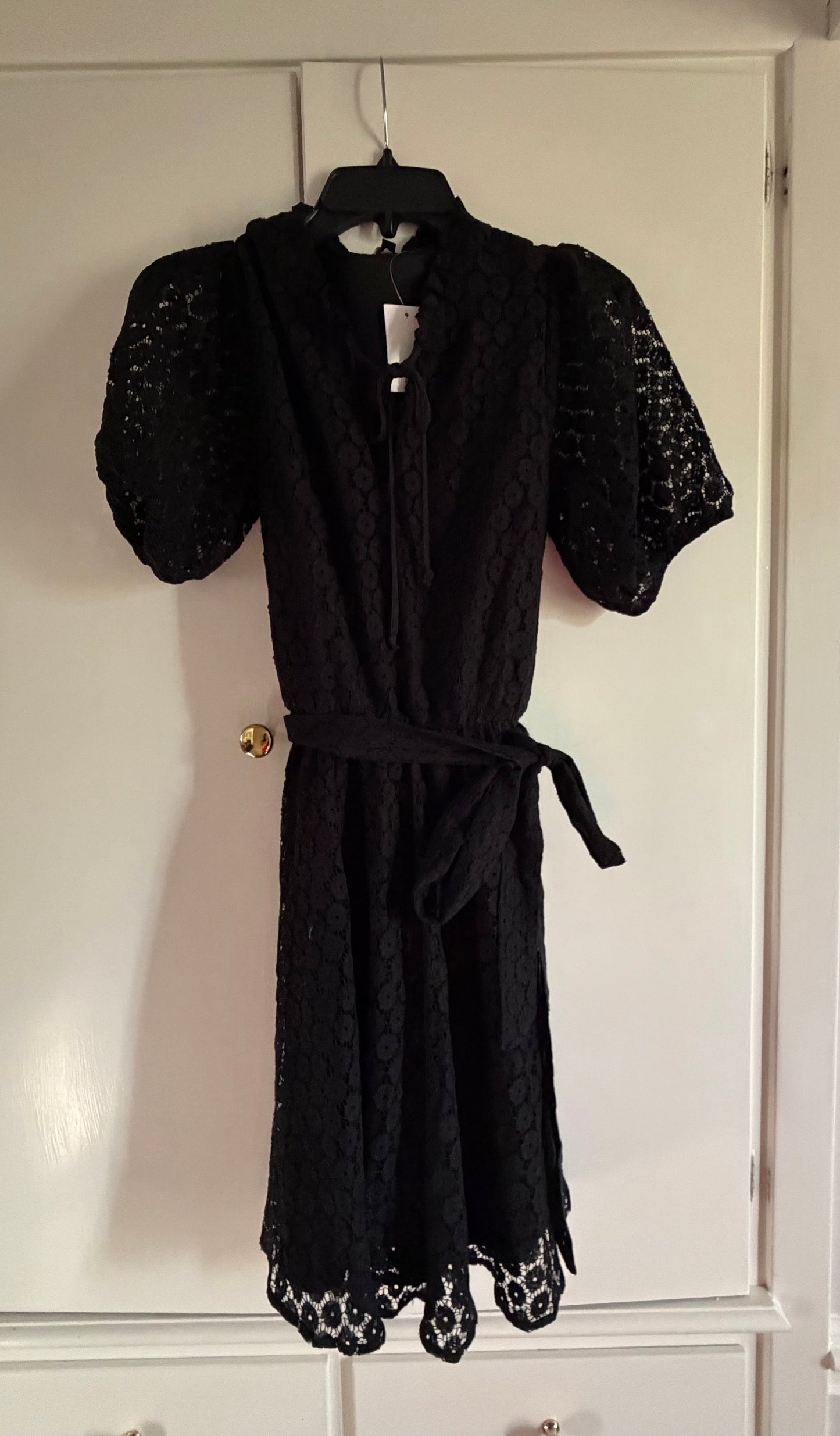*reduced* #117, Women’s XS, Gibson black lace dress, New
