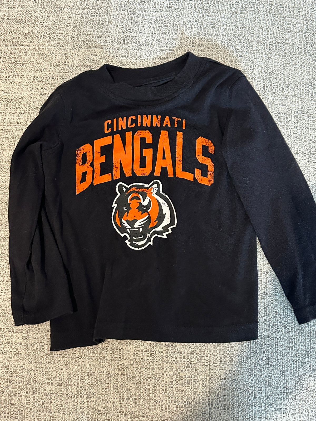 #48 Bengals Black LS Shirt 3T