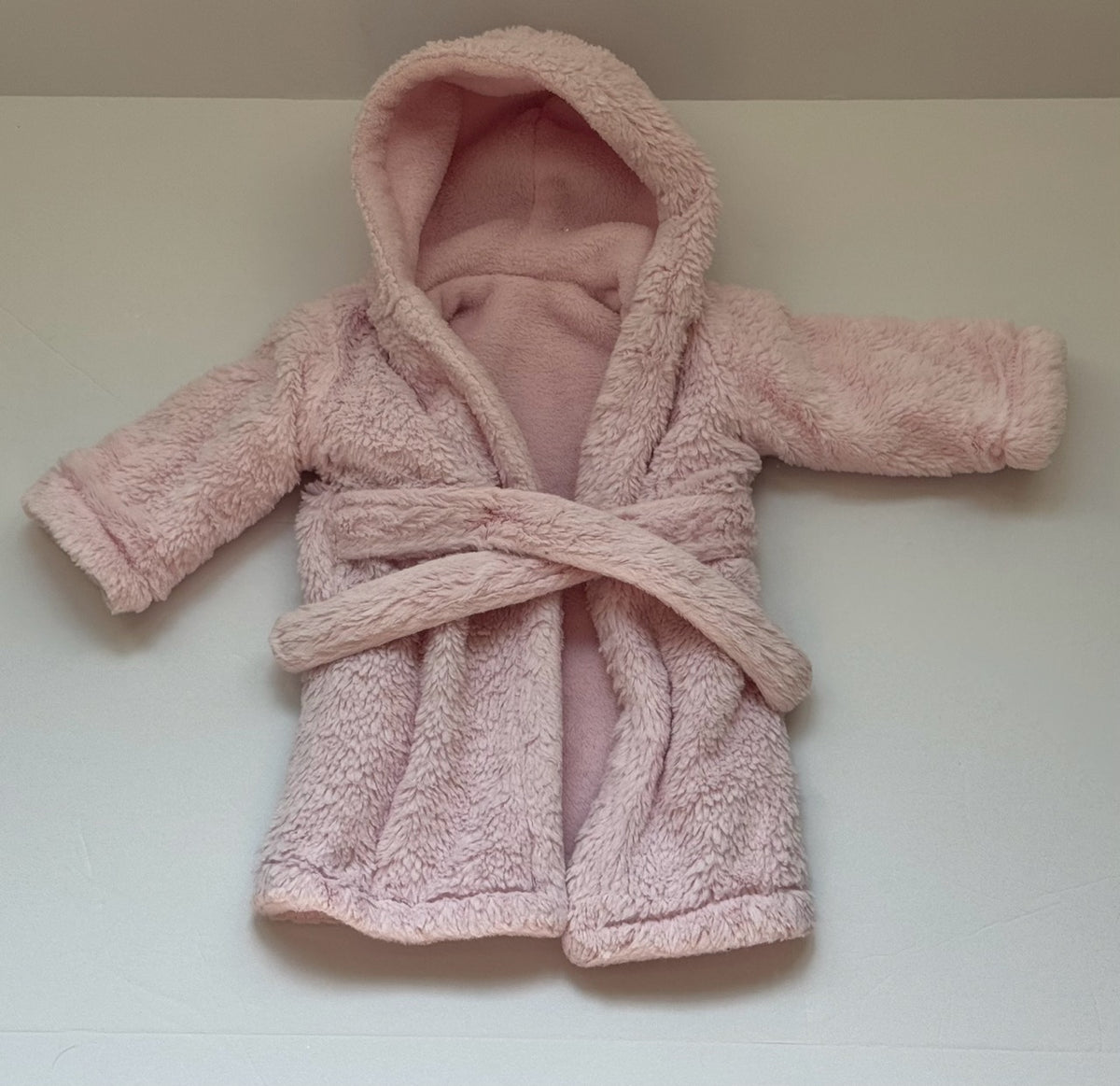 #82 Light Pink Fleece Robe Girls Size 2T
