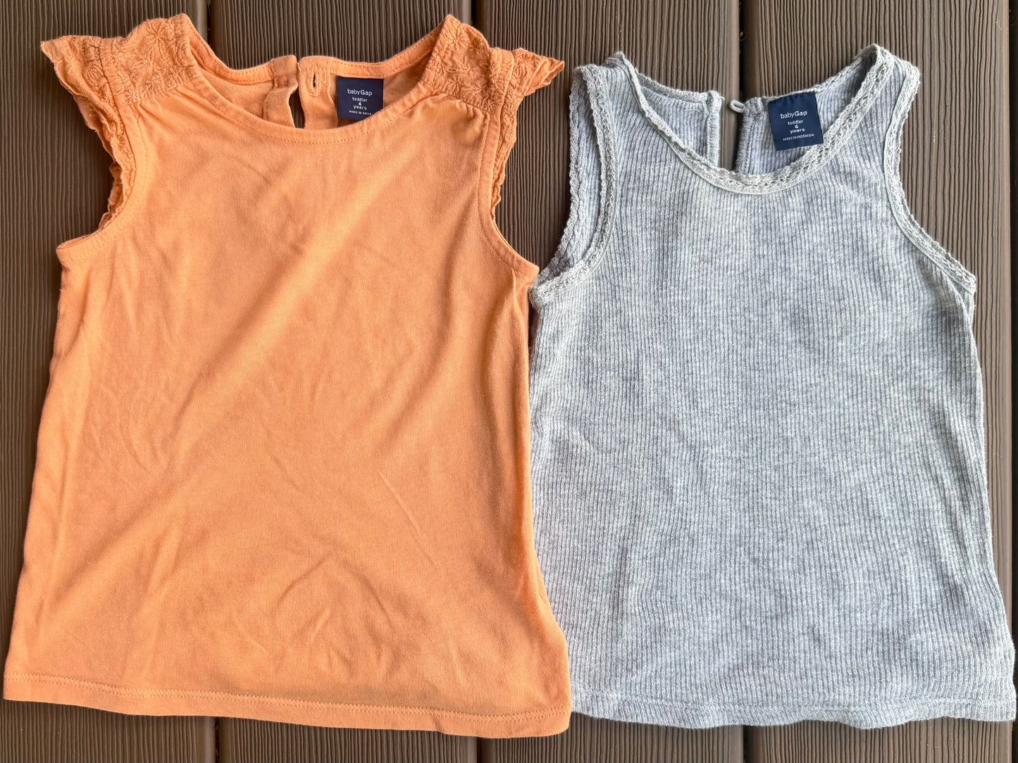 #28 Baby Gap Girls Tanks Set of 2, Size 4T
