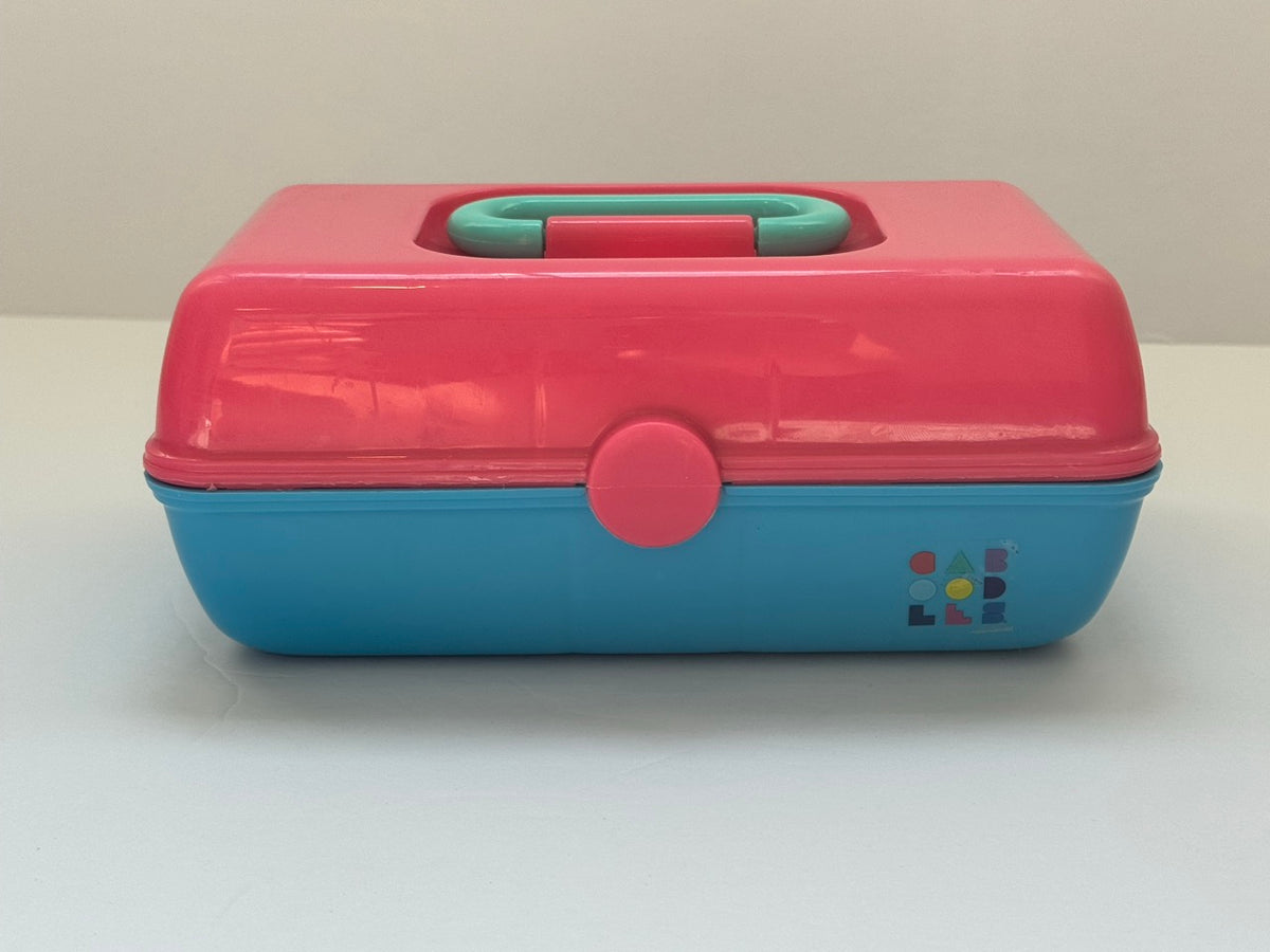 #82 Caboodles Pink and Blue Organizer