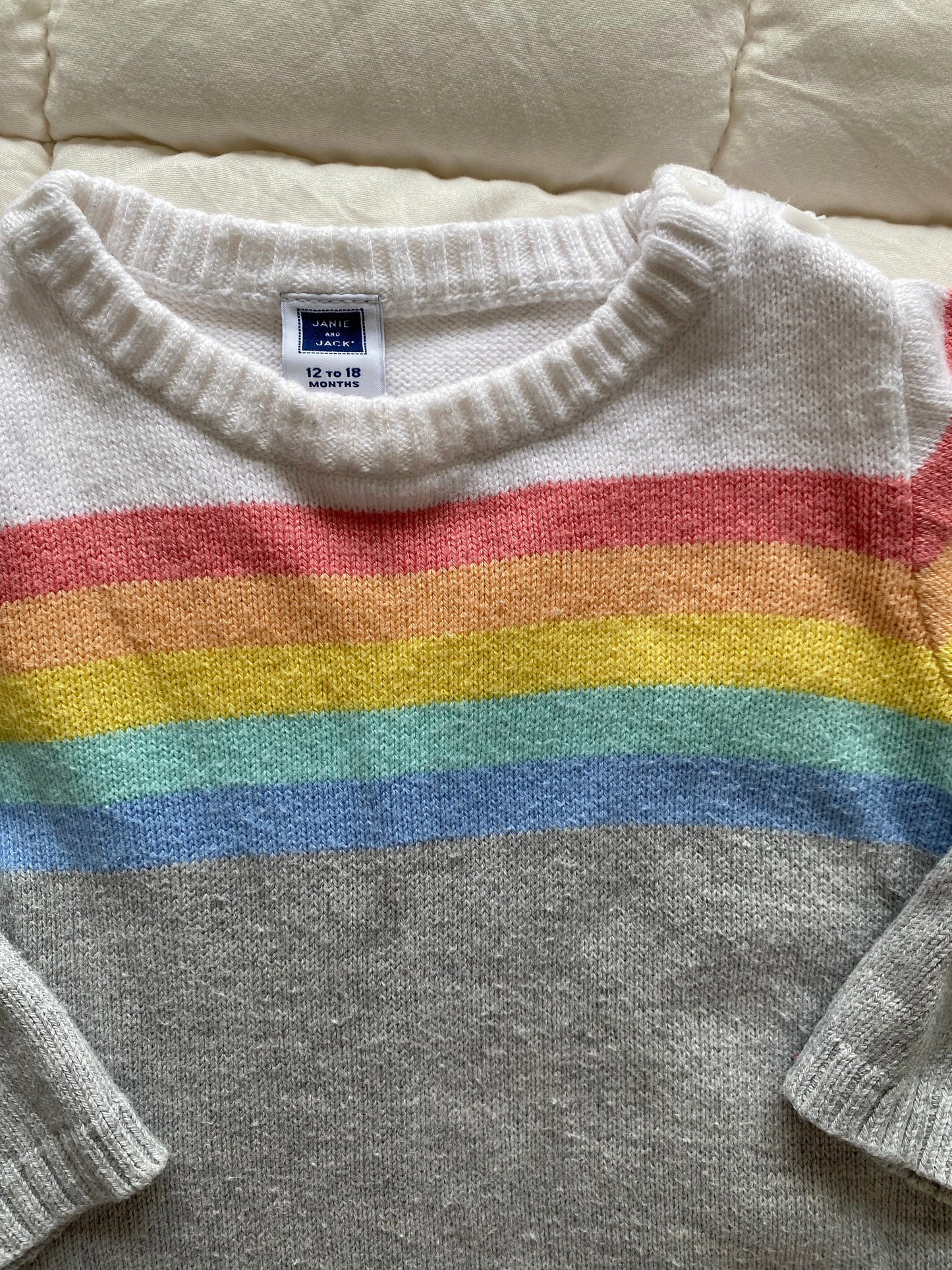 Seller 64 Janie and Jack girls 12-18 sweater romper