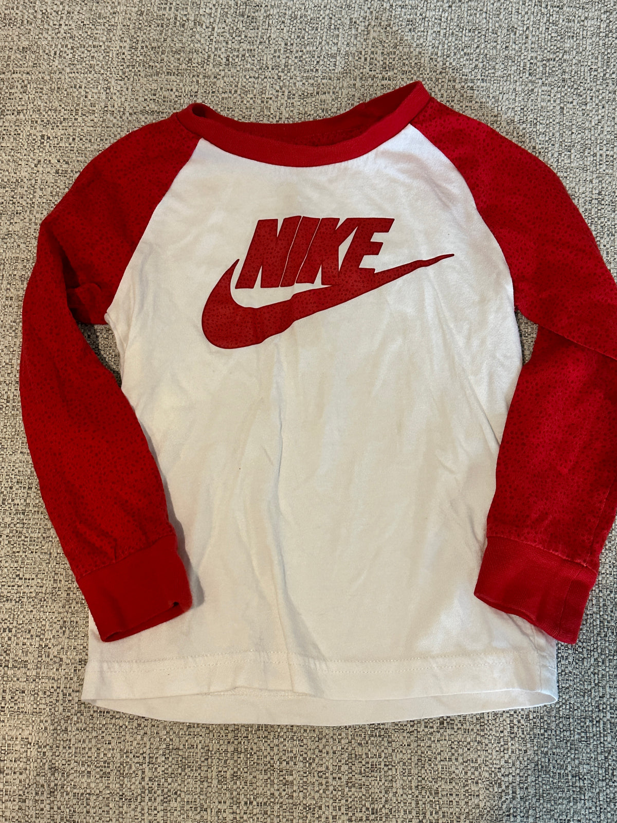 #48 Nike Red & White Tee Size 3t