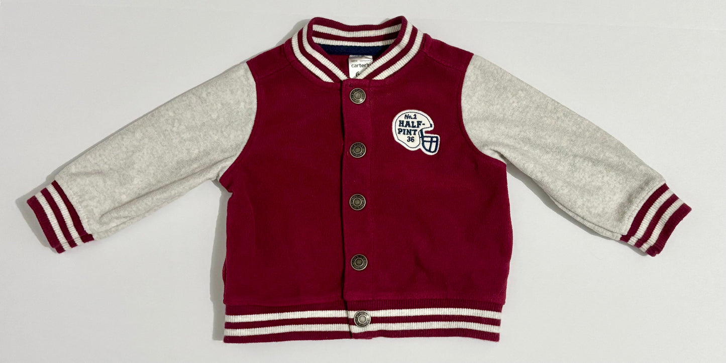 #132 - REDUCED - Carter's: Baby Boy "Half Pint" Varsity Letter Jacket, 6M