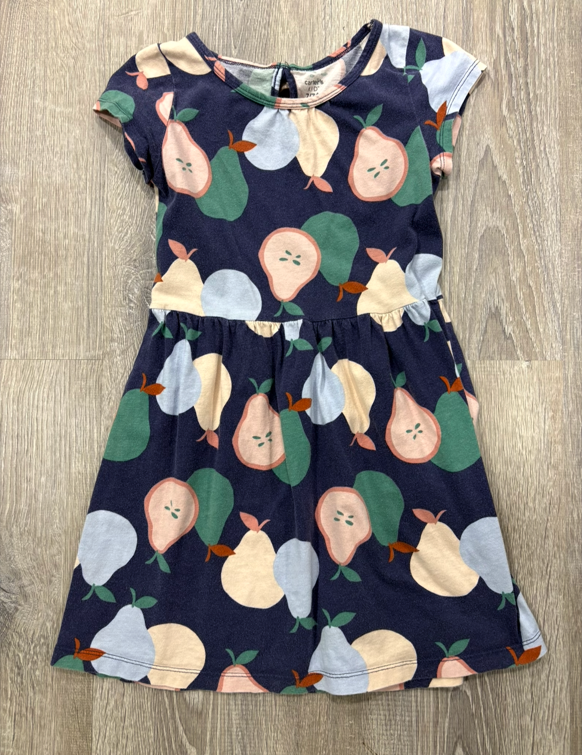 #112 girls carters sz7 dress