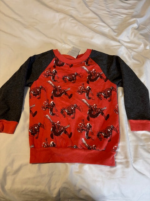 #210 Marvel Boys Sweatshirt Spiderman Size 4T