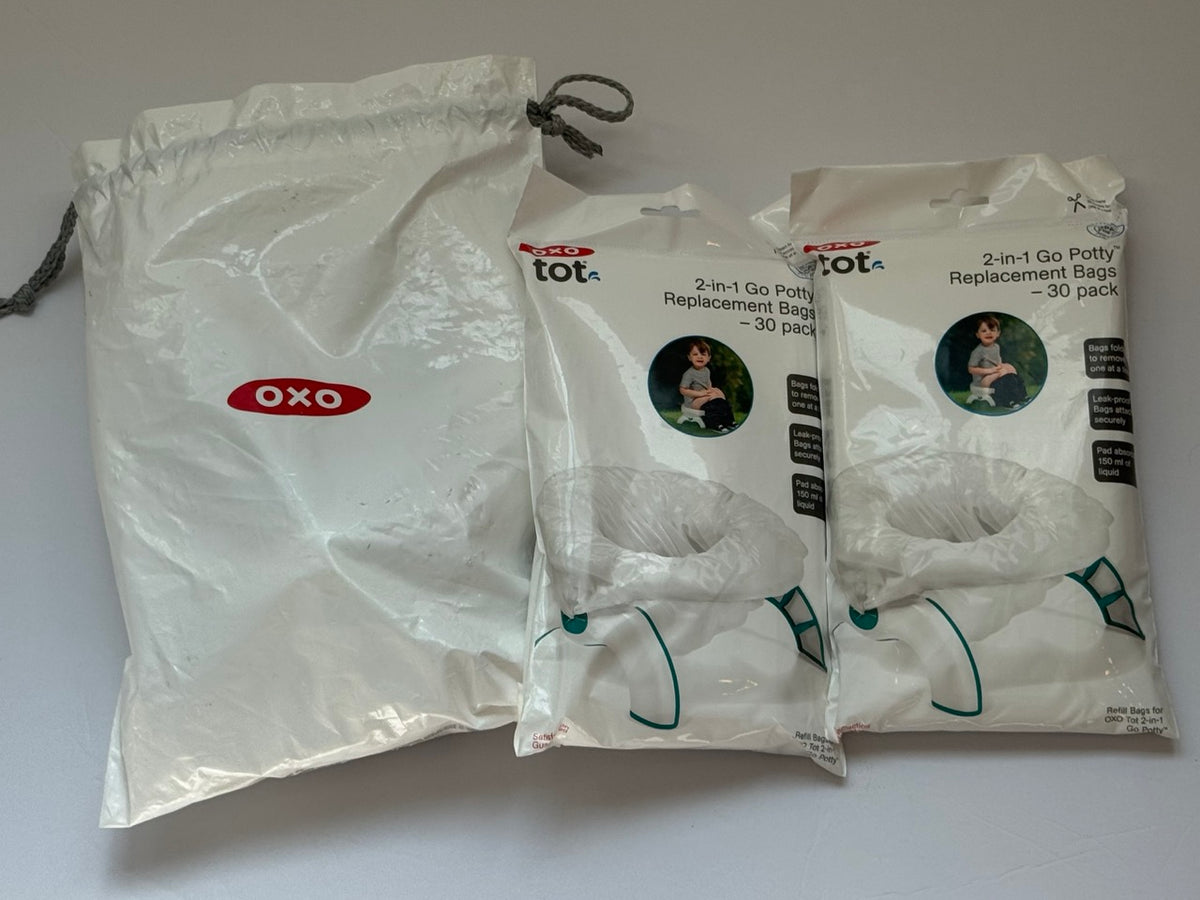 #82 OXO Tot 2-in-1 Go Potty With Disposable Potty Liners (2+ packages)