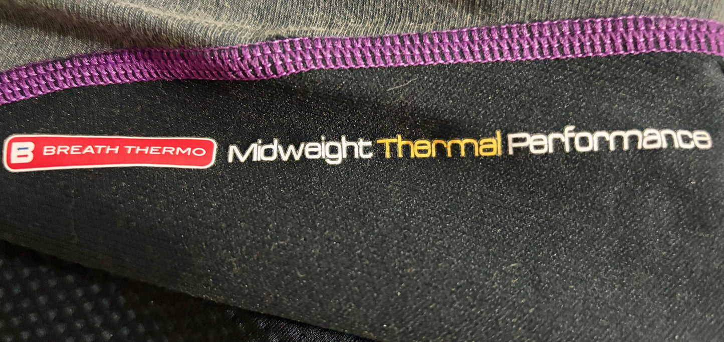 #132 - REDUCED - Mizuno: Women's Midweight Thermal Performance Long-Sleeve Running Shirt, Size XS - EUC