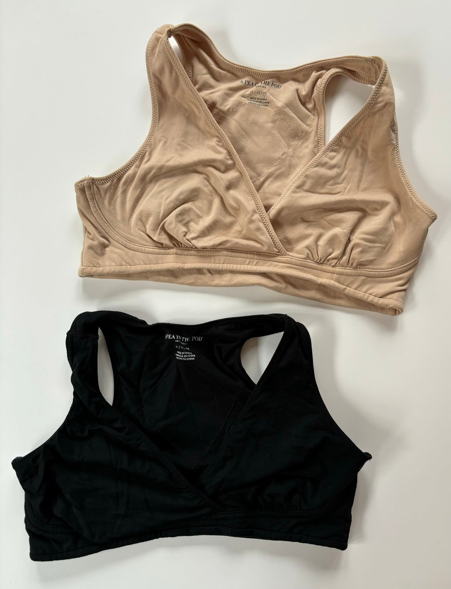 #101 *REDUCED* A Pea in the Pod Nursing Sleep Bras 2 pack Women Maternity Size Medium
