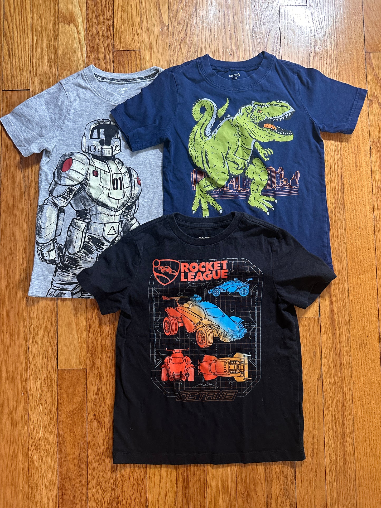 #94 Set of 3 Shirts (Carter's & Rocket League) - youth S - VGUC
