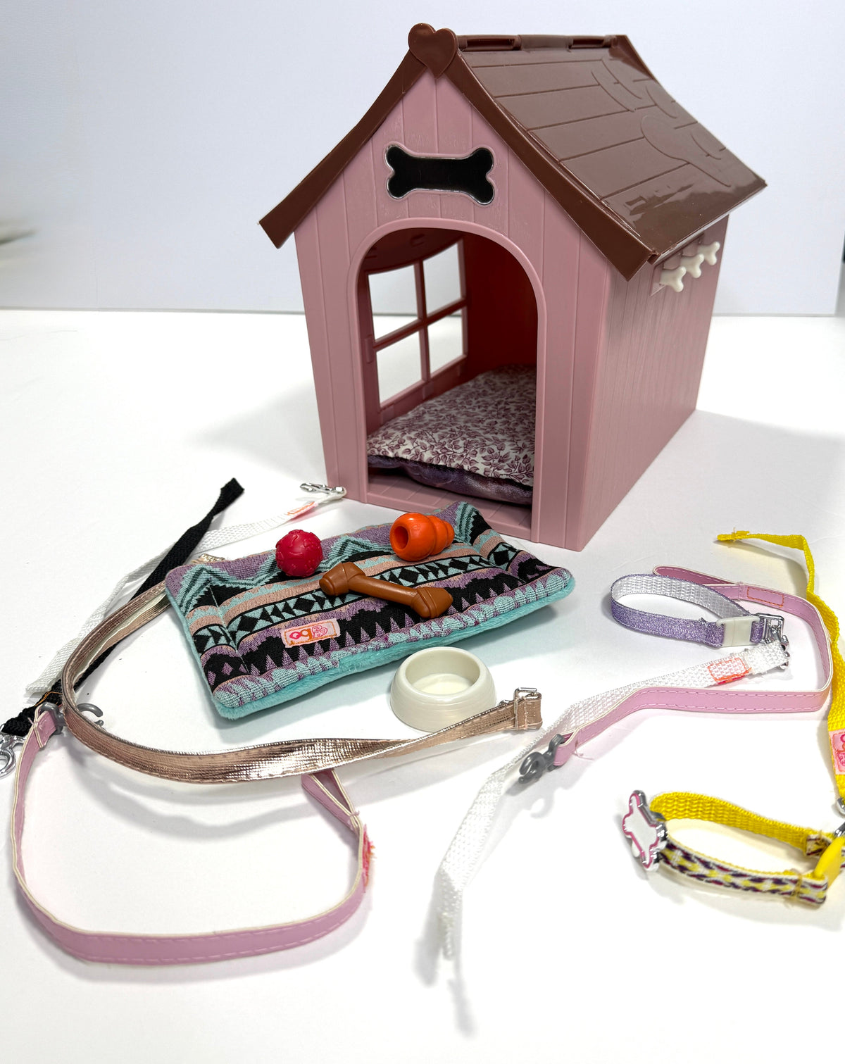 155 Our Generation Dog House and Accessory Bundle