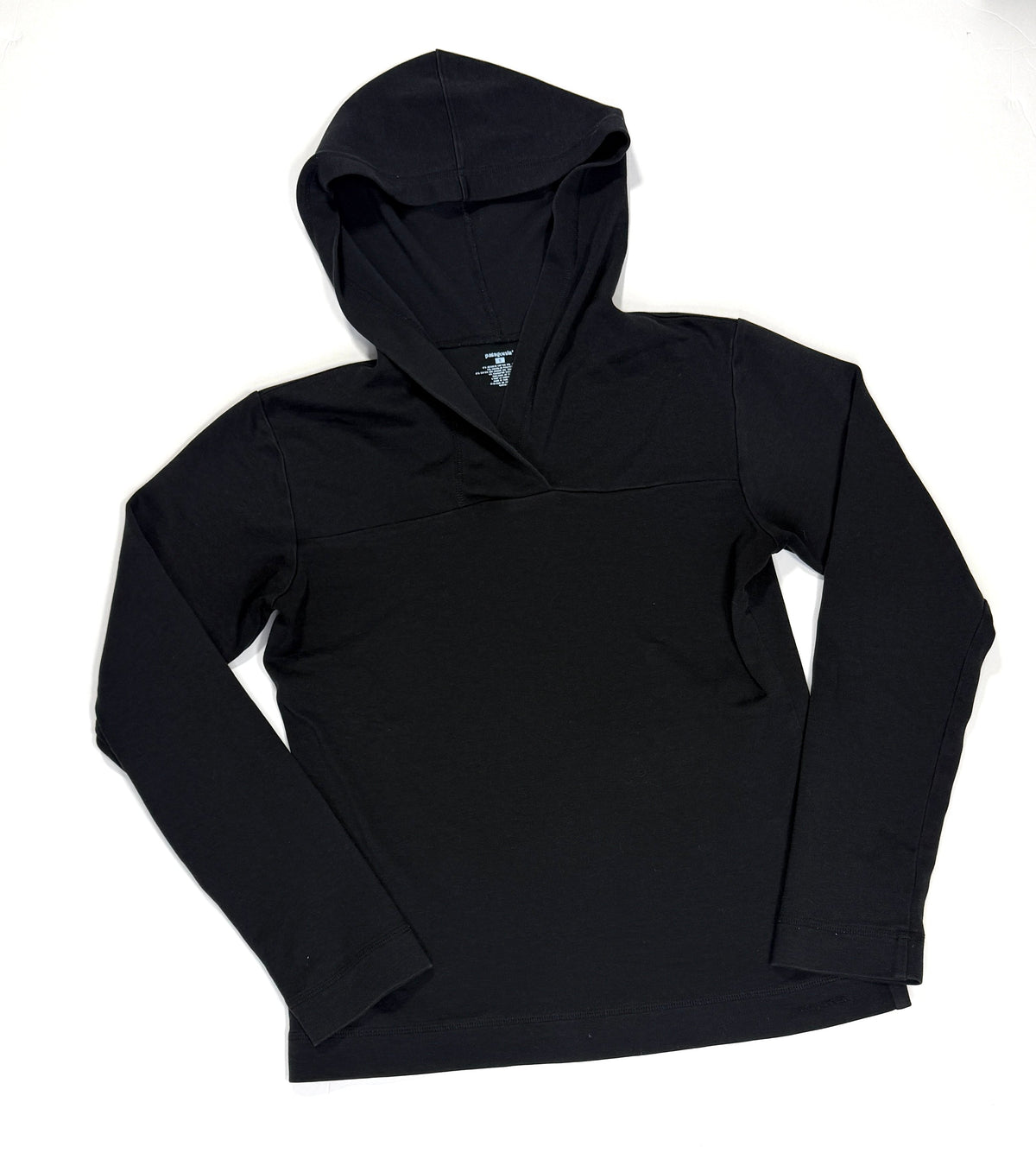 155 Women's Patagonia Size Small Black Hooded Longsleeve Shirt