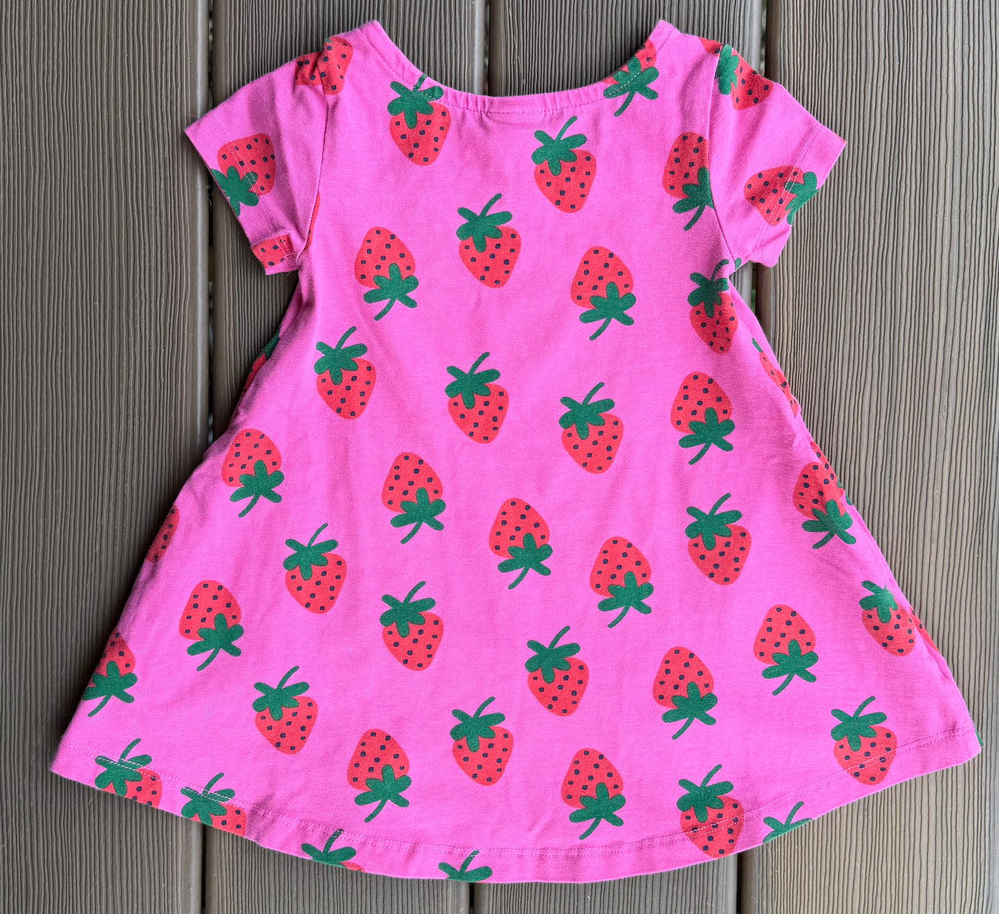 #28 Hanna Andersson Girls Strawberry Dress Size 80 / 18-24 m