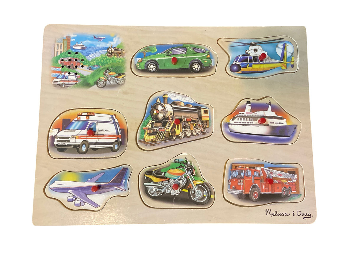 #33 Melissa & Doug Vehicle Puzzle (makes noise!)