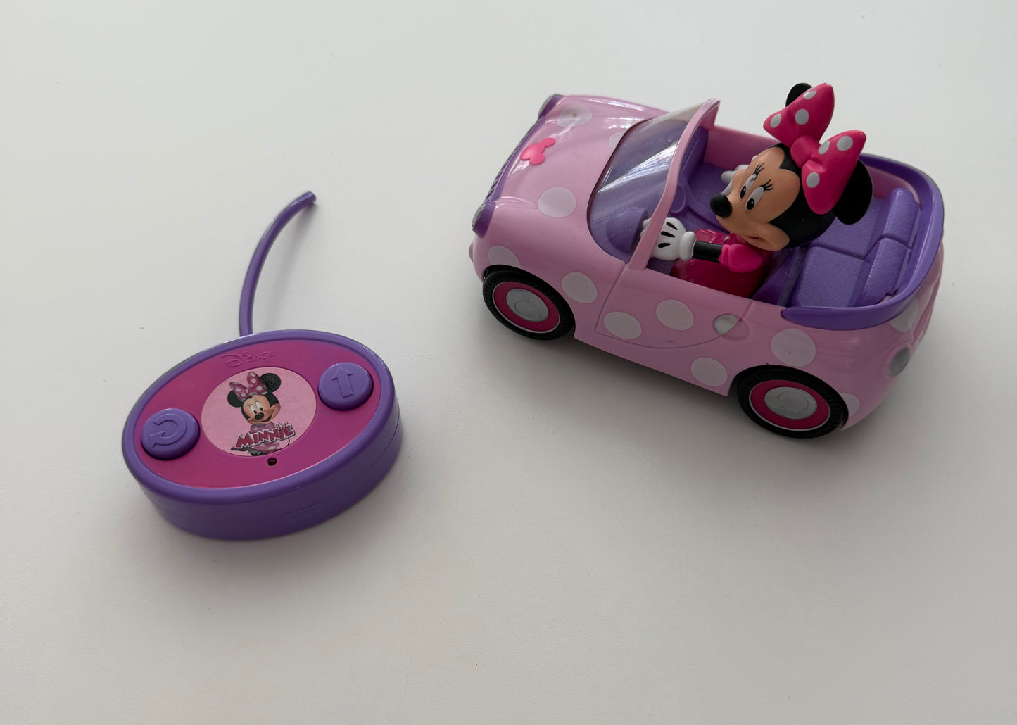 #117, Minnie Mouse remote control car,GUC
