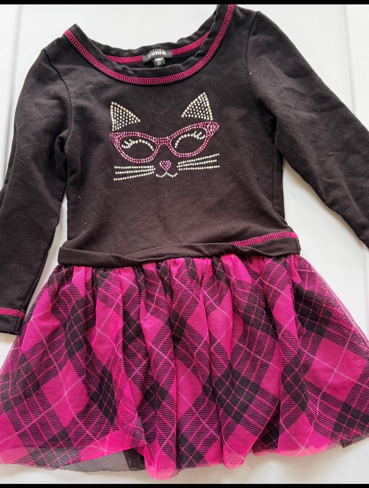 #35 Girls 2t black cat dress