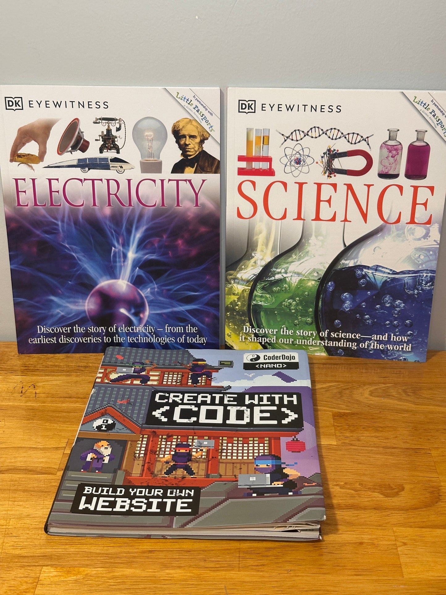 #94 REDUCED Set of 3 Science & Coding Books - EUC