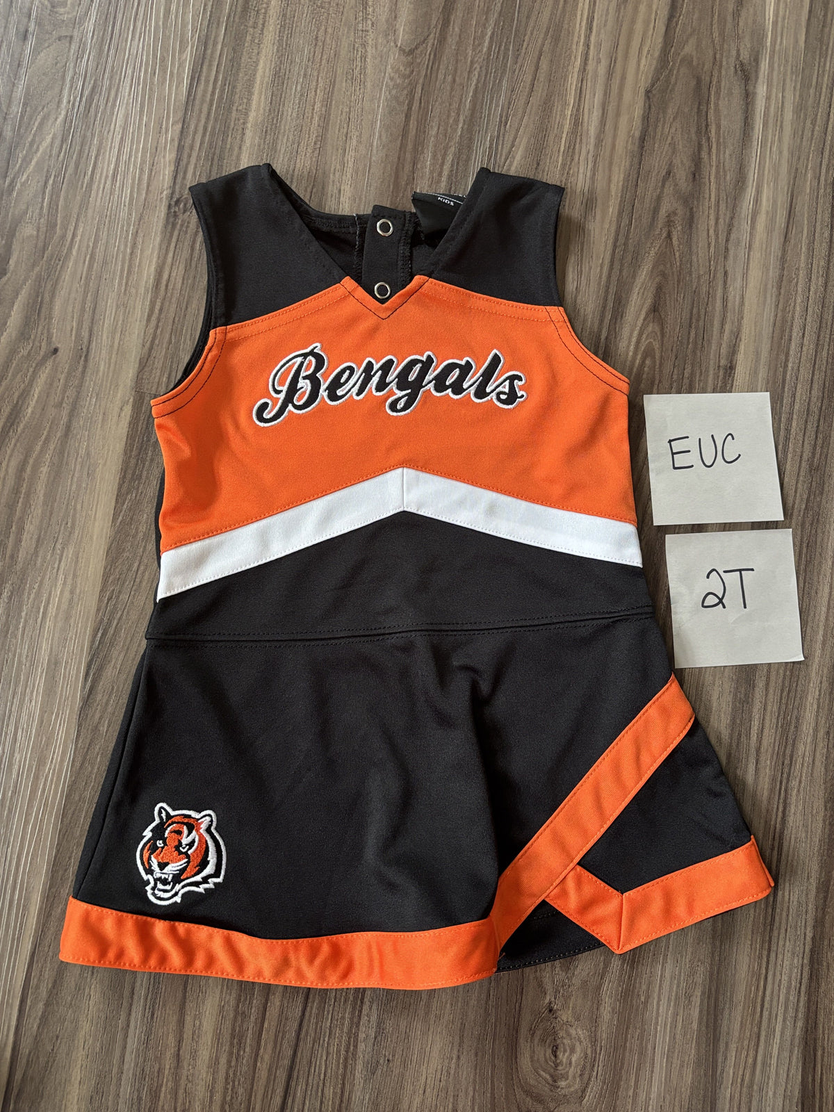 #138 - 2T EUC Bengals Cheerleading Dress (Bengal Tiger on Skirt)