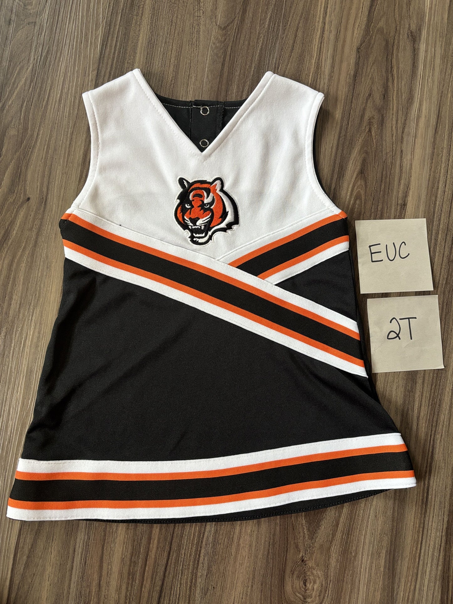 #138 - 2T EUC Bengals Cheerleading Dress (Bengal Tiger on Top)