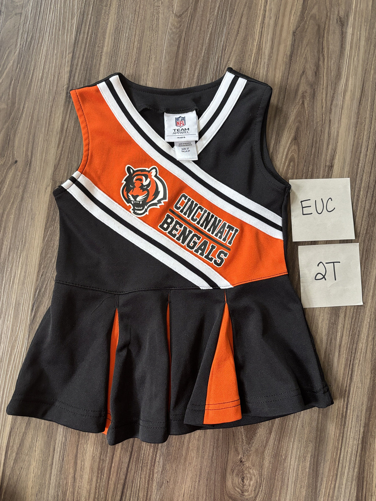 #138 - 2T Bengals Cheerleading Outfit (Orange Stripe)