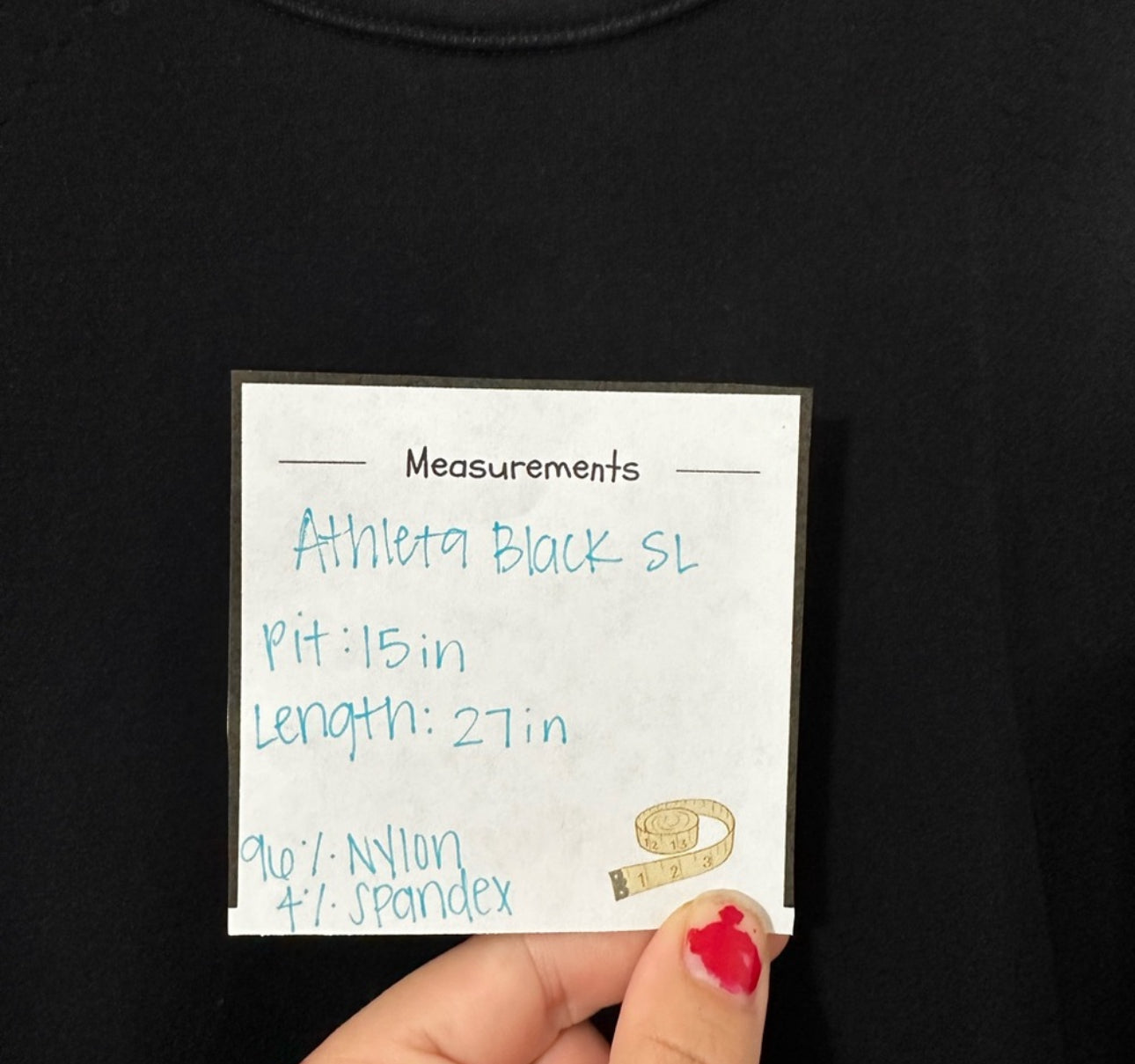 #111 Athleta Women’s Speedlight Seamless Tee in Black Size Small Athletic top
