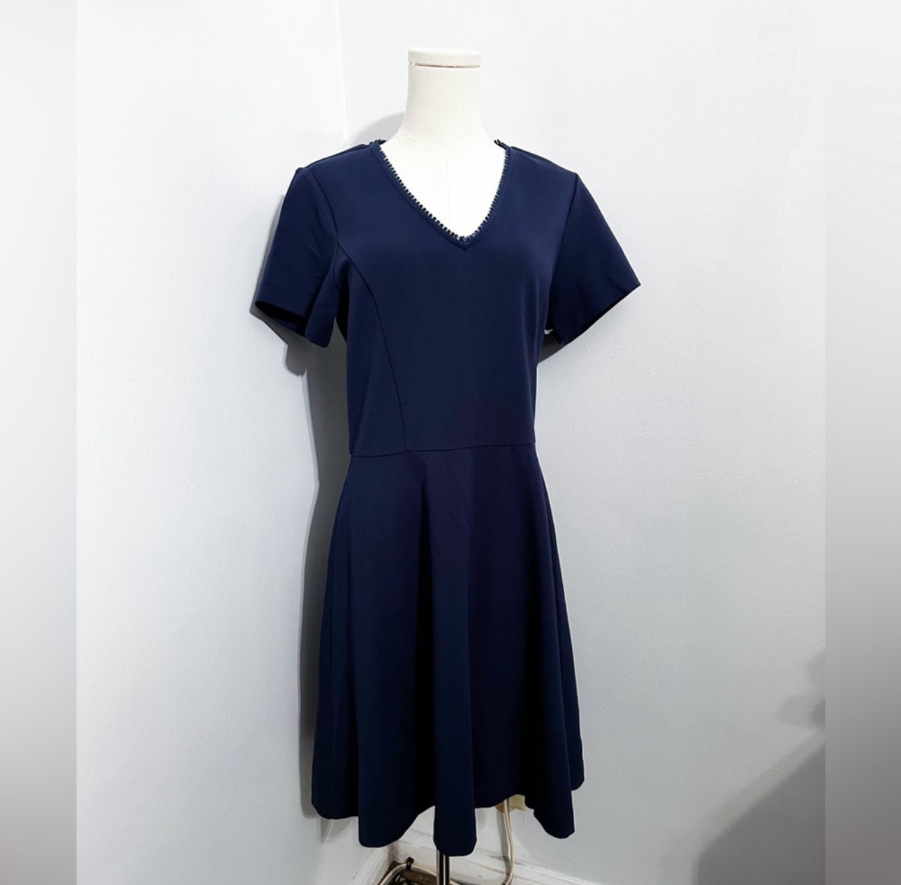 #111 Womens Draper James Navy Blue Dress medium