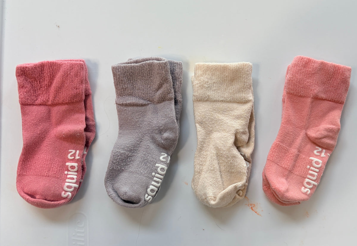 #35 6-12 month girls squid socks